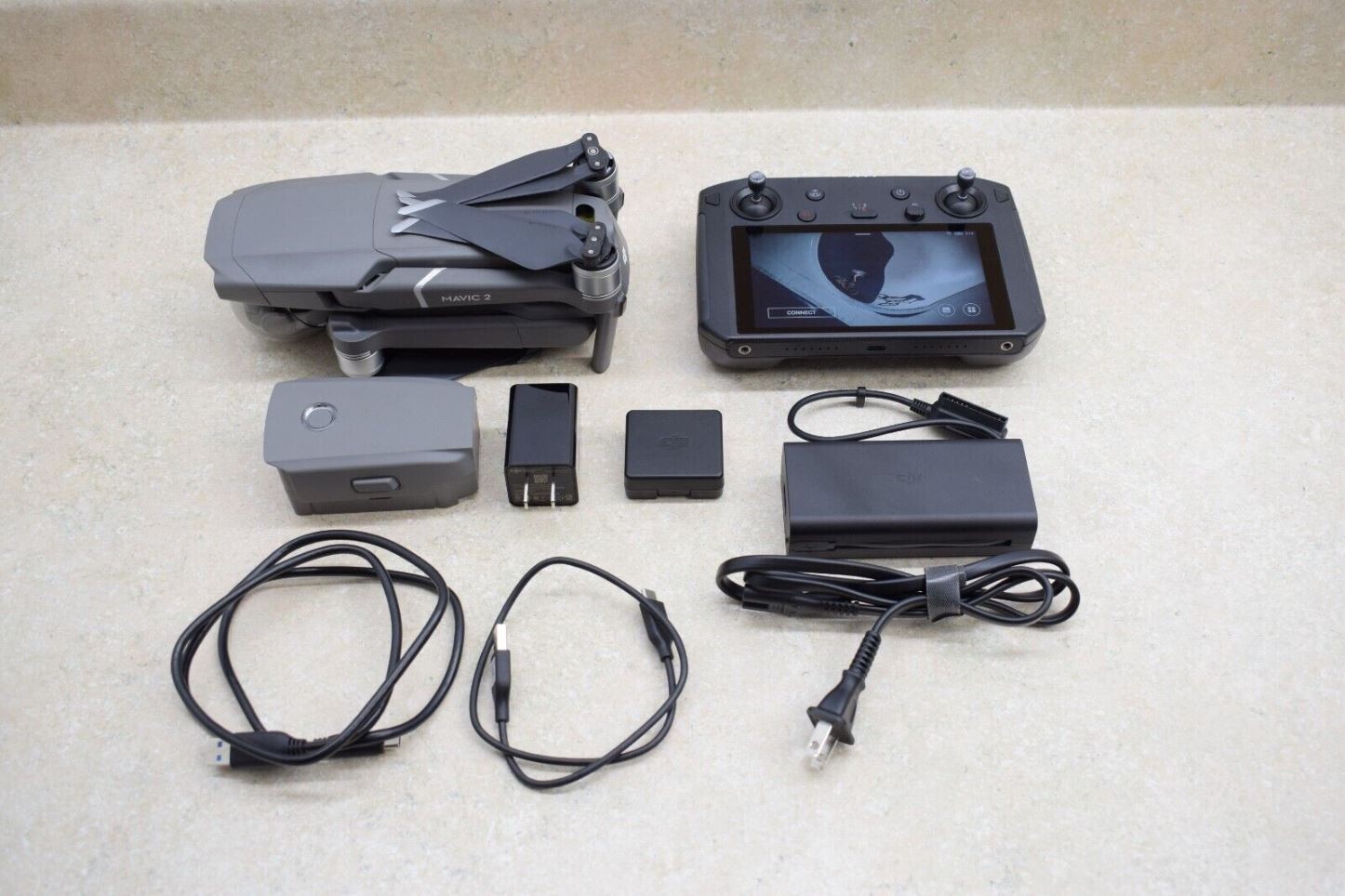 DJI Mavic 2 Pro 4K Quadcopter Camera Drone L1P Fly More Kit and Smart Controller-image