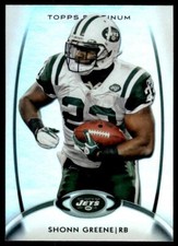 2012 Topps Platinum 48 Shonn Greene New York Jets Football Card