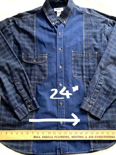 3pc Vtg 1990's Gitano Men XL Color Blocked Plaid Dress Shirt Pocket Y2K - Picture 8 of 21