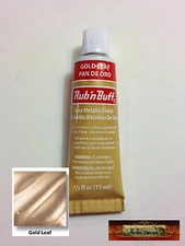 M00196 MOREZMORE Fresh Amaco Rub 'n Buff GOLD LEAF Wax Metallic