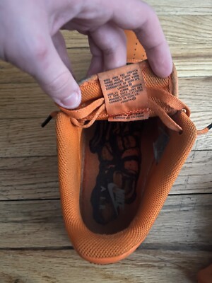 Size 10.5 - Nike Air Force 1 Low Orange Skeleton