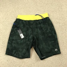 Greyson Fulton Camo Shorts Mens Medium Lined Green Yellow Blue New