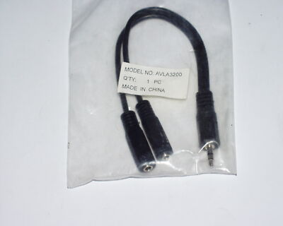 Audio Kabel 3.5mm Klinke Stecker auf 2 * 3.5mm Klinke Buchse Stereo AVLA3200
