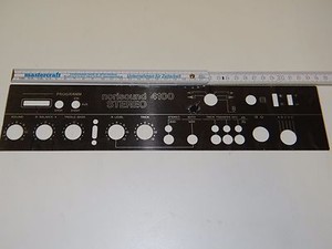 Einlegeschild für Noris Norisound 4100 Stereo Projektor Vintage NOS W283