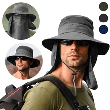 Unisex Adjustable Summer Sun Hat Breathable UV Protection Waterproof Fishing Cap