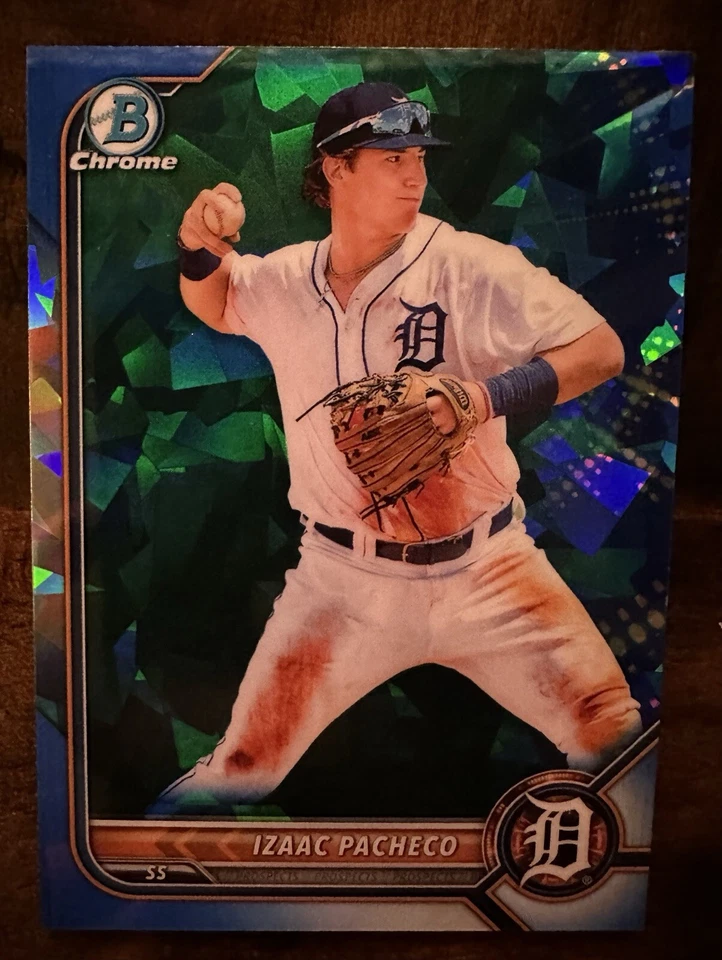 2022 Bowman Chrome Sapphire Izaac Pacheco Rc #BCP-106 - Image 2 of 4