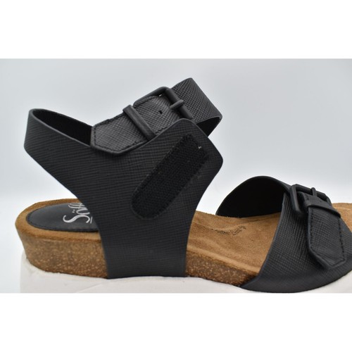 Sofft Womens Size 11 Castello Black Leather Sporty Open Toe Sandals Shoes - Picture 9 of 13