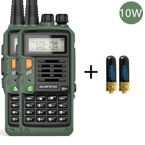 BAOFENG VHF/UHF TRI-BAND WALKIE TALKIE TWO WAY RADIO FM HAM LONG RANGE RADIO 10W - Bild 41 von 50