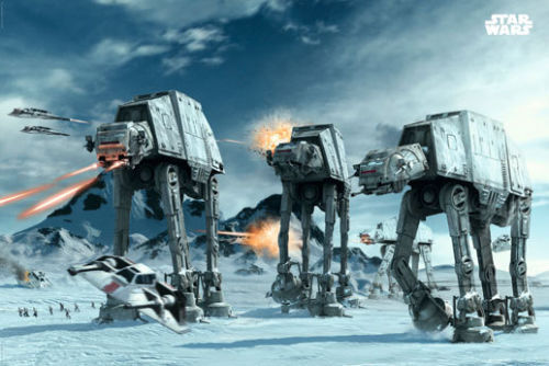Star Wars: Episodio V - Empire Strikes Back - Póster de película (Batalla de Hoth) - Imagen 1 de 1