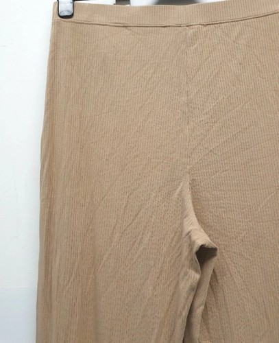 Banana Republic Ribbed Wide Leg Trousers Champagne SIZE MEDIUM REF CL11 - Picture 9 of 10
