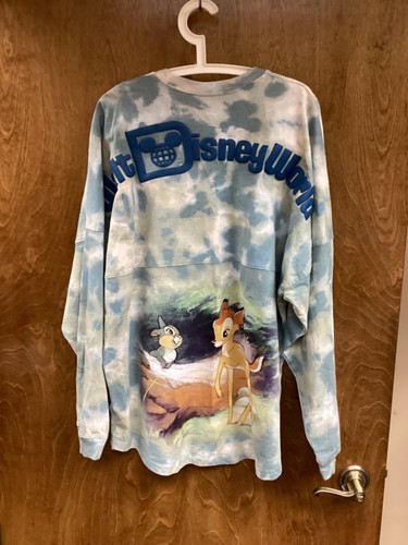 Adult NWOT "Disney Bambi blue/green tie dye sweatshirt. Size XL - Picture 2 of 2