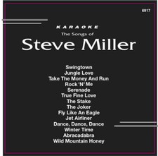 STEVE MILLER Karaoke CD G 14 TRACKS Backstage 6917 in ORGINAL Black Sleeve