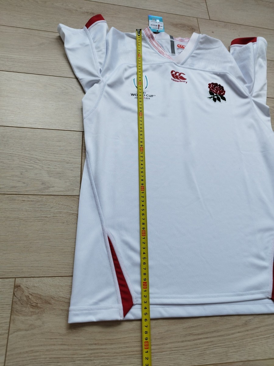 CANTERBURY - 希少2019ラグビーワールドカップMサイズ ENGLAND World Cup 2019 Japan Rugby Jersey Canterbury Size