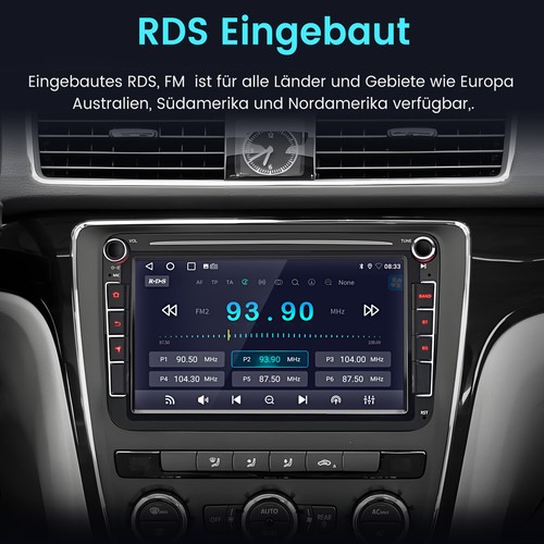 8" Autoradio Android 13 Carplay GPS Navi Für VW GOLF 5 6 Passat Polo Tiguan Seat - Bild 11 von 14