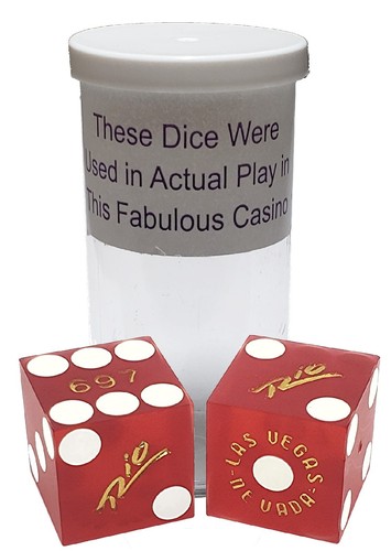 Authentic Las Vegas Casino 19mm Craps Dice Pairs - Matching Serial Numbers - Picture 93 of 125