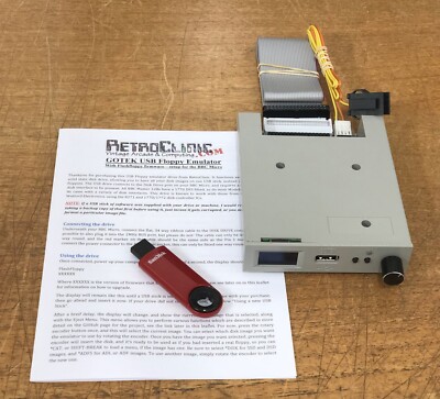 ACORN BBC MICRO / MASTER / ELECTRON - GRAU GOTEK USB FLOPPY MIT KABELN & 32GB