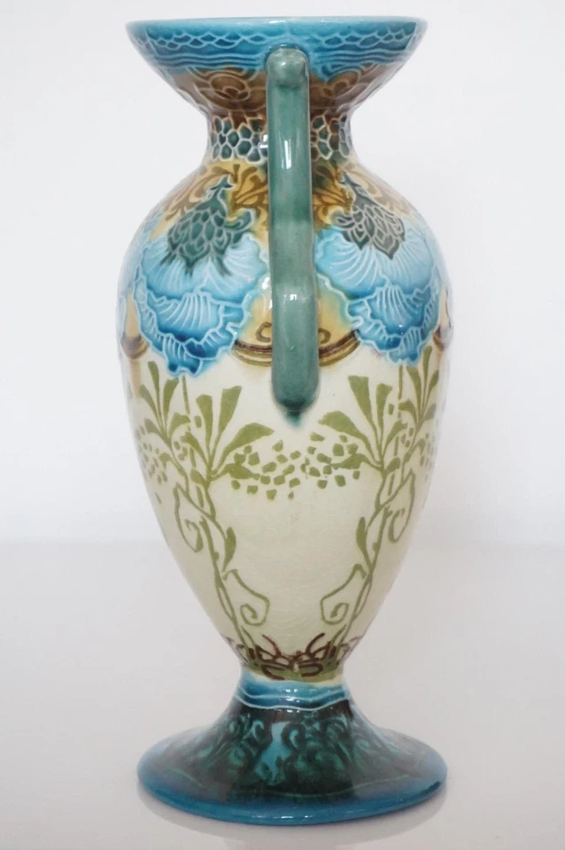 Fine Antique Minton Vase - Tube-lined Stylised Art Nouveau Design - c.1903 - Image 3 of 4