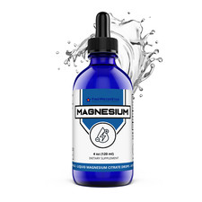 Liquid Magnesium - Easy Liquid Drops - 4oz - 120 Servings - Magnesium Citrate