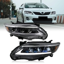 Led Drl Projector Headlights For 2010 2011 2012 2013 Toyota Corolla Front Lamps