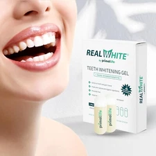 Real White by Primal Life | Teeth Whitening | Gel Pods- 10 Treatments