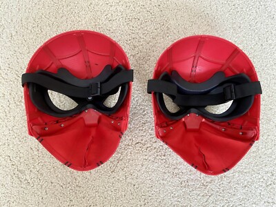 MARVEL SPIDER-MAN coming マスク Marvel Spider-Man Homecoming Flip Up Mask Hasbro Adjustable Set of