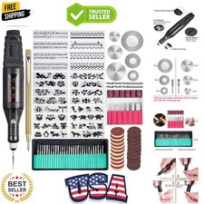 108 Pcs Engraving Tool Kit, Multi-Functional Electric Corded Micro Engraver E...