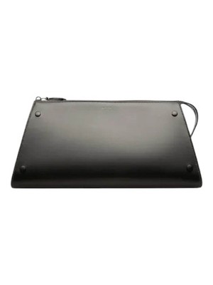 Bally Arieel 6301635 Women's Black Leather Clutch Bag MSRP $1215