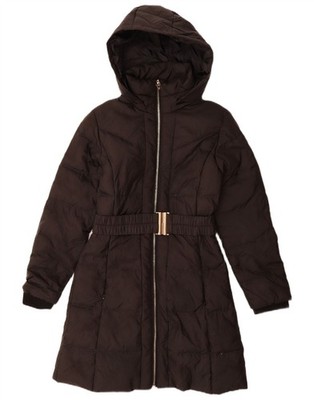 Guess Mädchen wattierter Mantel mit Kapuze 15-16 Jahre schwarz Polyester CX13