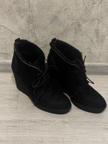 Women Moncler Ankle Boots Grey Suede 39