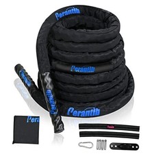 Battle Rope With Wear-Resistant Nylon Protective Sleeve - 1.5" x 40 ft Length