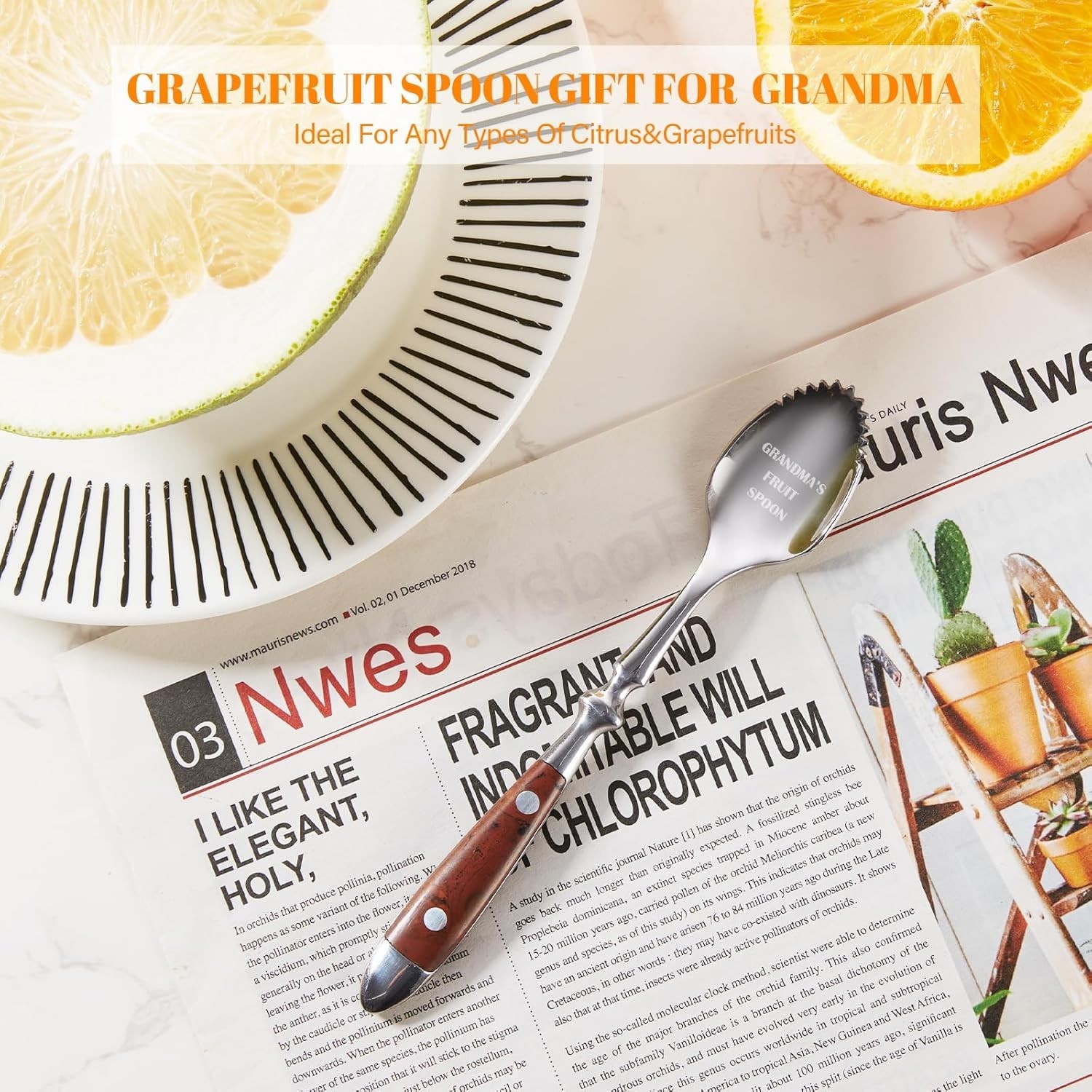 Grandma’s Fruit Spoon，Birthday Gifts for Grandmother