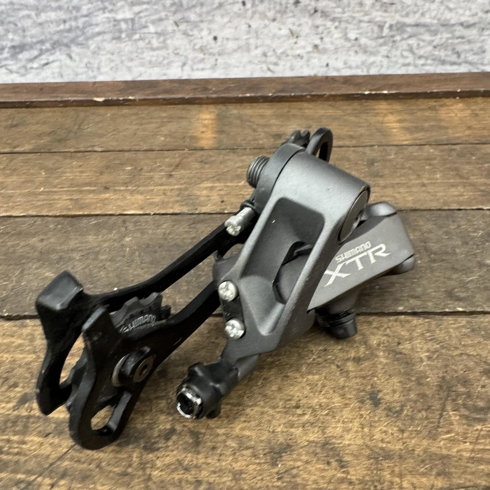 Câmbio traseiro vintage Shimano XTR RD-M950 8 velocidades MTB mountain bike gaiola longa - Imagem 2 de 4