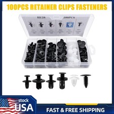 For Nissan Set Bumper Fender Liner Push Type Retainer Clips Fastener Box 100pcs