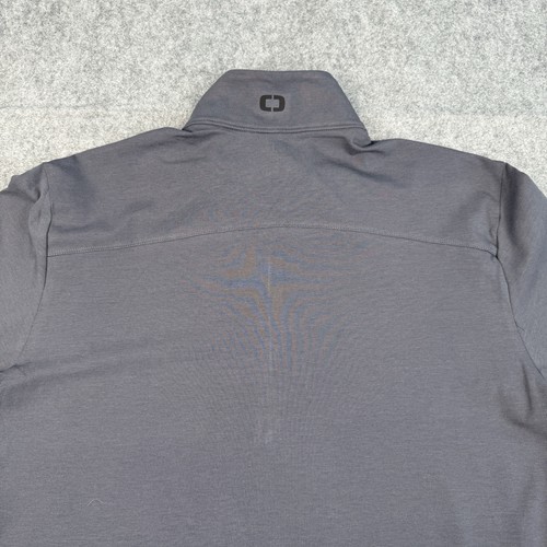 Ogio Activewear Shirt Mens Medium 1/4 Zip Pullover Long Sleeve Grey Logo NWT - Picture 12 of 14