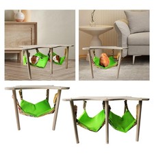 Guinea Pigs Hammock Guinea Pig Hideout Hiding with Wooden Stand Hanging Bed for