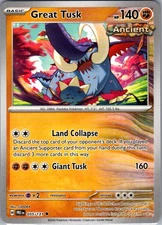 Great Tusk 055/131 Regular Uncommon SV: Prismatic Evolutions NM
