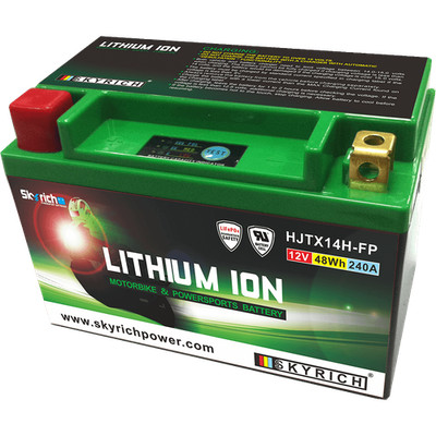 SKYRICH Bateria de litio con indicador de carga LITX14H