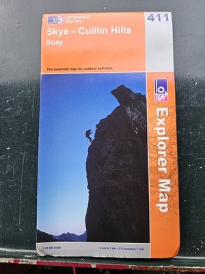 Skye: Cuillin Hills - Soay: Sheet 411 (OS Explorer Map) - Ordnance Survey