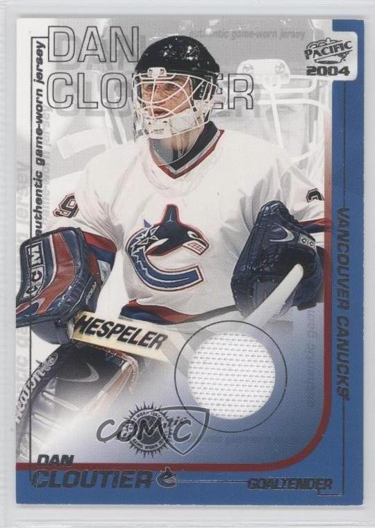 2003-04 Pacific Authentic Game-Worn Jerseys Dan Cloutier #39 0q4