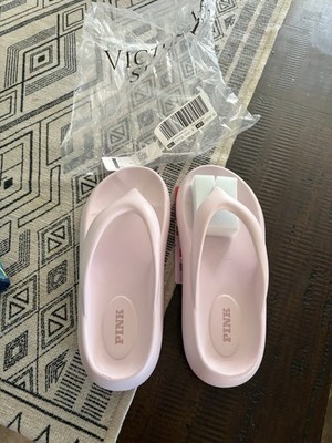 PINK Womens Flip Flop Foam Cloud  Summer Sandals Slides Light Pink NWT Size 9