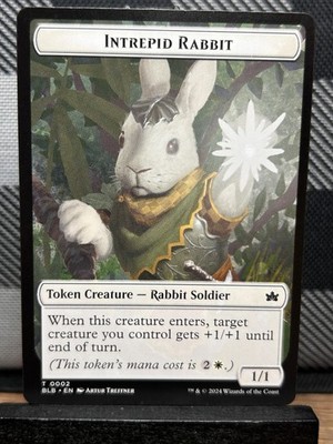 MTG TCG: Intrepid Rabbit 3, Bloomburrow _ TOKEN | eBay