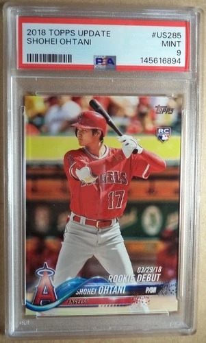 Shohei Ohtani 2018 Topps Update Series #US285 Rookie Debut Angels PSA 9 Mint