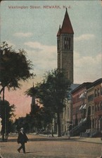 Washington Street Church Tower & Buildings,Newark,NJ 1909 Ben Mohl,West Sand Lak