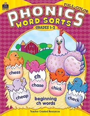 Full-color Phonics Word Sorts: Grades 1-2