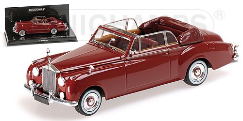 MINICHAMPS 436134930 1/43 Rolls Royce Silver Cloud II Cabriolet 1960 Rosso - Foto 2 di 6