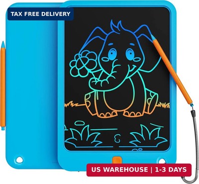 LCD Writing Tablet 10 Inch, Toys for 3 4 5 6 7 8 9 10 Year Old Boys Girls, Color