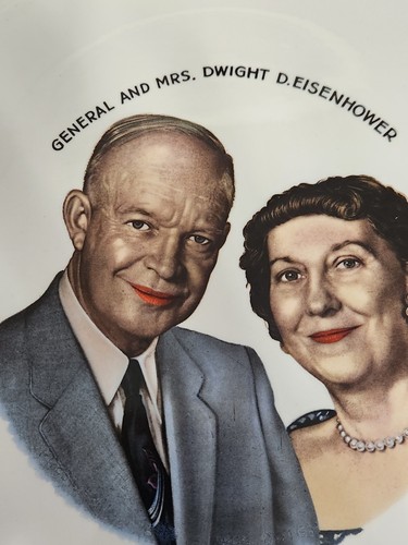 General and Mrs. Dwight D. Eisenhower Collectable Plate 1969 Edition W/STICKER - Picture 7 of 8