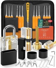 Dietrich Set 30-teiliges Übungsschloss Lock Transparent Schloss Pick öffnen