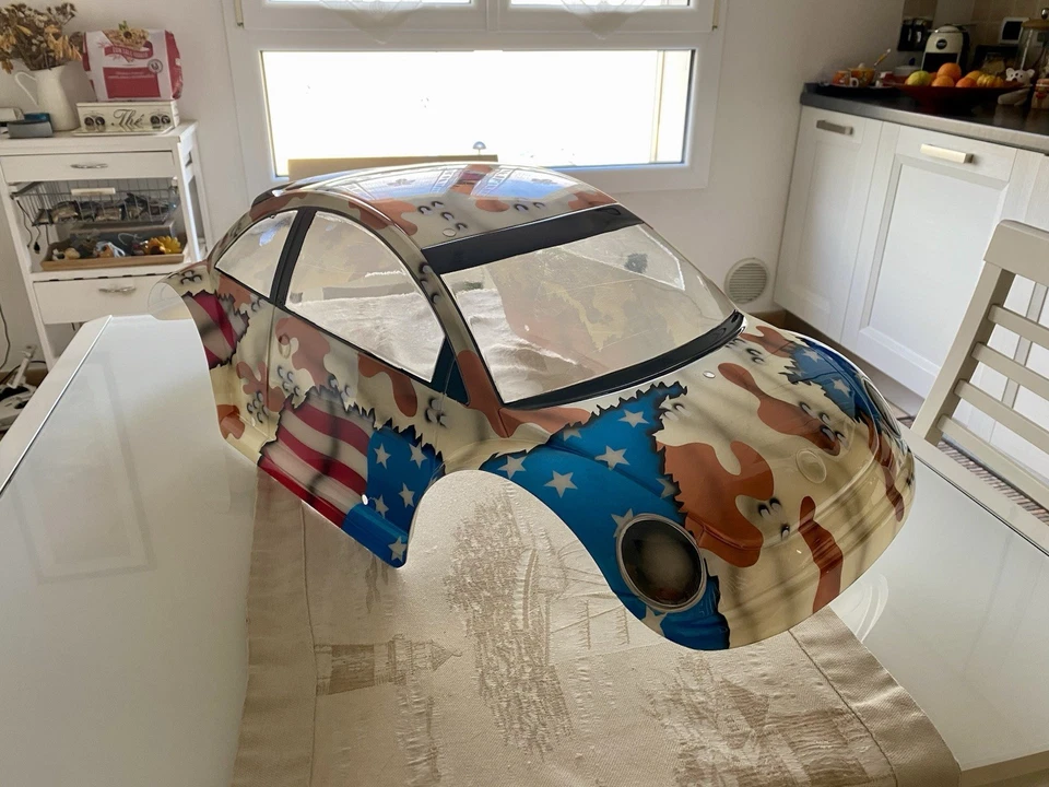 Carrozzeria FG in Lexan per auto RC 1:5 – New Beetle aerografata professionale - Immagine 3 di 4