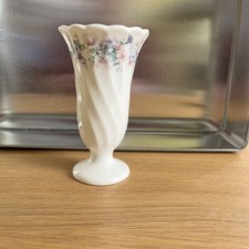 Vintage Wedgwood Bone China Small Vase Angela Pattern